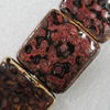 Ceramics Beads, Square 28mm Hole:1.5mm, Sold by Bag