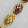 Ceramics Beads, Oval 25x16mm Hole:2mm, Sold by Bag