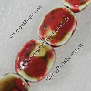 Ceramics Beads, Nugget 24x22mm Hole:3.5mm, Sold by Bag