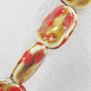Ceramics Beads, Nugget 24x22mm Hole:3.5mm, Sold by Bag