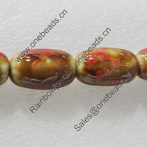 Ceramics Beads, Oval 23x15mm Hole:2mm, Sold by Bag