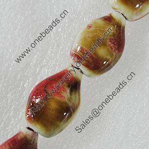 Ceramics Beads, Nugget 27x18mm Hole:2mm, Sold by Bag