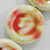 Ceramics Beads, Flat Round 41x12mm Hole:4.5mm, Sold by Bag