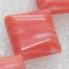 Gemstone Beads, Square, 12mm, Hole:Approx 1mm, Sold per 16-inch Strand