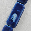 Ceramics Beads, Rectangle 36x15mm Hole:2mm, Sold by Bag