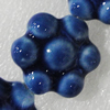 Ceramics Beads, Flower 24mm Hole:2.5mm, Sold by Bag