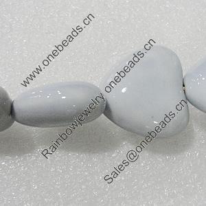 Ceramics Beads, Heart 27x25mm Hole:2.5mm, Sold by Bag