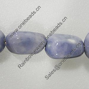 Ceramics Beads, Nugget 35x27mm Hole:3mm, Sold by Bag