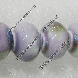 Ceramics Beads, Lantern 15x12mm Hole:3.5mm, Sold by Bag
