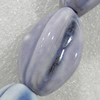 Ceramics Beads, Fluted Oval 30x20mm Hole:3mm, Sold by Bag