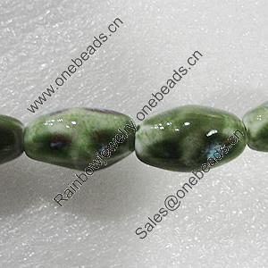 Ceramics Beads, 22x13mm Hole:3mm, Sold by Bag