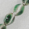 Ceramics Beads, Twist Faceted Oval 16x10mm Hole:1.5mm, Sold by Bag