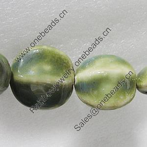 Ceramics Beads, Edge Square 32x32mm Hole:4mm, Sold by Bag