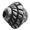 Antique Silver Plastic Beads, 7x8mm, Hole:Approx 2mm, Sold by Bag