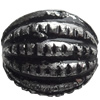 Antique Silver Plastic Beads, 8x7mm, Hole:Approx 2mm, Sold by Bag