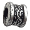 Antique Silver Plastic Beads, 7x9mm, Hole:Approx 4mm, Sold by Bag