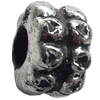 Antique Silver Plastic Beads, 7x8mm, Hole:Approx 4mm, Sold by Bag