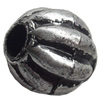 Antique Silver Plastic Beads, 9x10mm, Hole:Approx 2mm, Sold by Bag