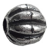 Antique Silver Plastic Beads, 13x14mm, Hole:Approx 2mm, Sold by Bag