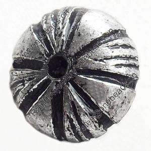 Antique Silver Plastic Beads, 12x8mm, Hole:Approx 2mm, Sold by Bag