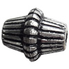 Antique Silver Plastic Beads, 6x14mm, Hole:Approx 4mm, Sold by Bag