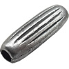 Antique Silver Plastic Beads, 25x8mm, Hole:Approx 4mm, Sold by Bag