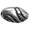 Antique Silver Plastic Beads, 10x18mm, Hole:Approx 2mm, Sold by Bag