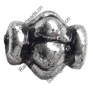 Antique Silver Plastic Beads, 13x10mm, Hole:Approx 2mm, Sold by Bag