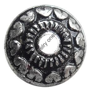 Antique Silver Plastic Beads, 18x7mm, Hole:Approx 4mm, Sold by Bag