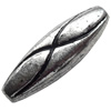 Antique Silver Plastic Beads, 21x7mm, Hole:Approx 2mm, Sold by Bag