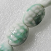 Ceramics Beads, Flat Oval 20x17mm Hole:3mm, Sold by Bag