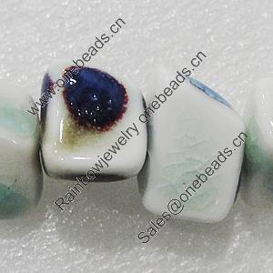 Ceramics Beads, Trapezia 20x14mm Hole:2mm, Sold by Bag