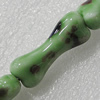 Ceramics Beads, Bone 33x13mm Hole:2.5mm, Sold by Bag