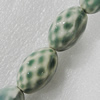 Ceramics Beads, Oval 26x17mm Hole:2.5mm, Sold by Bag