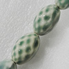 Ceramics Beads, Oval 26x17mm Hole:2.5mm, Sold by Bag