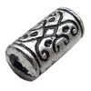 Antique Silver Plastic Beads, 18x9mm, Hole:Approx 2mm, Sold by Bag