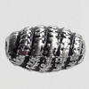 Antique Silver Plastic Beads, 10x6mm, Hole:Approx 2mm, Sold by Bag