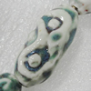 Ceramics Beads, 35x16mm Hole:2mm, Sold by Bag