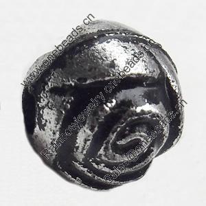 Antique Silver Plastic Beads, 8mm, Hole:Approx 2mm, Sold by Bag