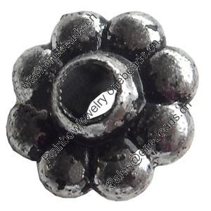 Antique Silver Plastic Beads, 8x4mm, Hole:Approx 2mm, Sold by Bag