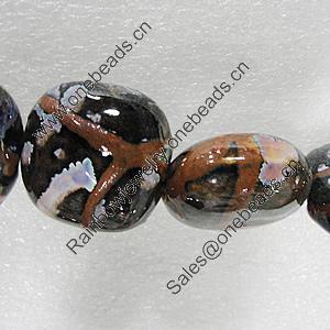 Ceramics Beads, Square 28mm Hole:3.5mm, Sold by Bag