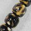 Ceramics Beads, Cube 14mm Hole:2mm, Sold by Bag