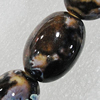 Ceramics Beads, Oval 22x17mm Hole:2mm, Sold by Bag
