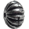 Antique Silver Plastic Beads, 9x12mm, Hole:Approx 2mm, Sold by Bag