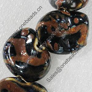 Ceramics Beads, Nugget 30x26mm Hole:3.5mm, Sold by Bag