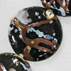 Ceramics Beads, Flat Round 39mm Hole:2mm, Sold by Bag