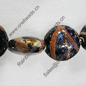 Ceramics Beads, Flat Round 29mm Hole:2mm, Sold by Bag