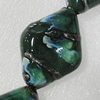 Ceramics Beads, Diamond 38x28mm Hole:4mm, Sold by Bag