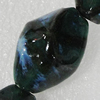 Ceramics Beads, Twist Faceted Oval 34x20mm Hole:2.5mm, Sold by Bag
