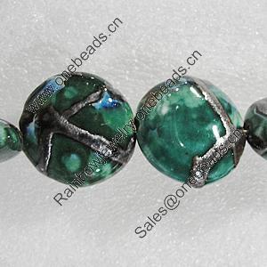 Ceramics Beads, Flat Round 31mm Hole:2.5mm, Sold by Bag